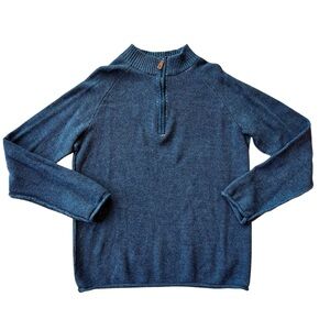 Carbon 2 Cobalt Men’s Sweater Quarter Zip Grey Size XL